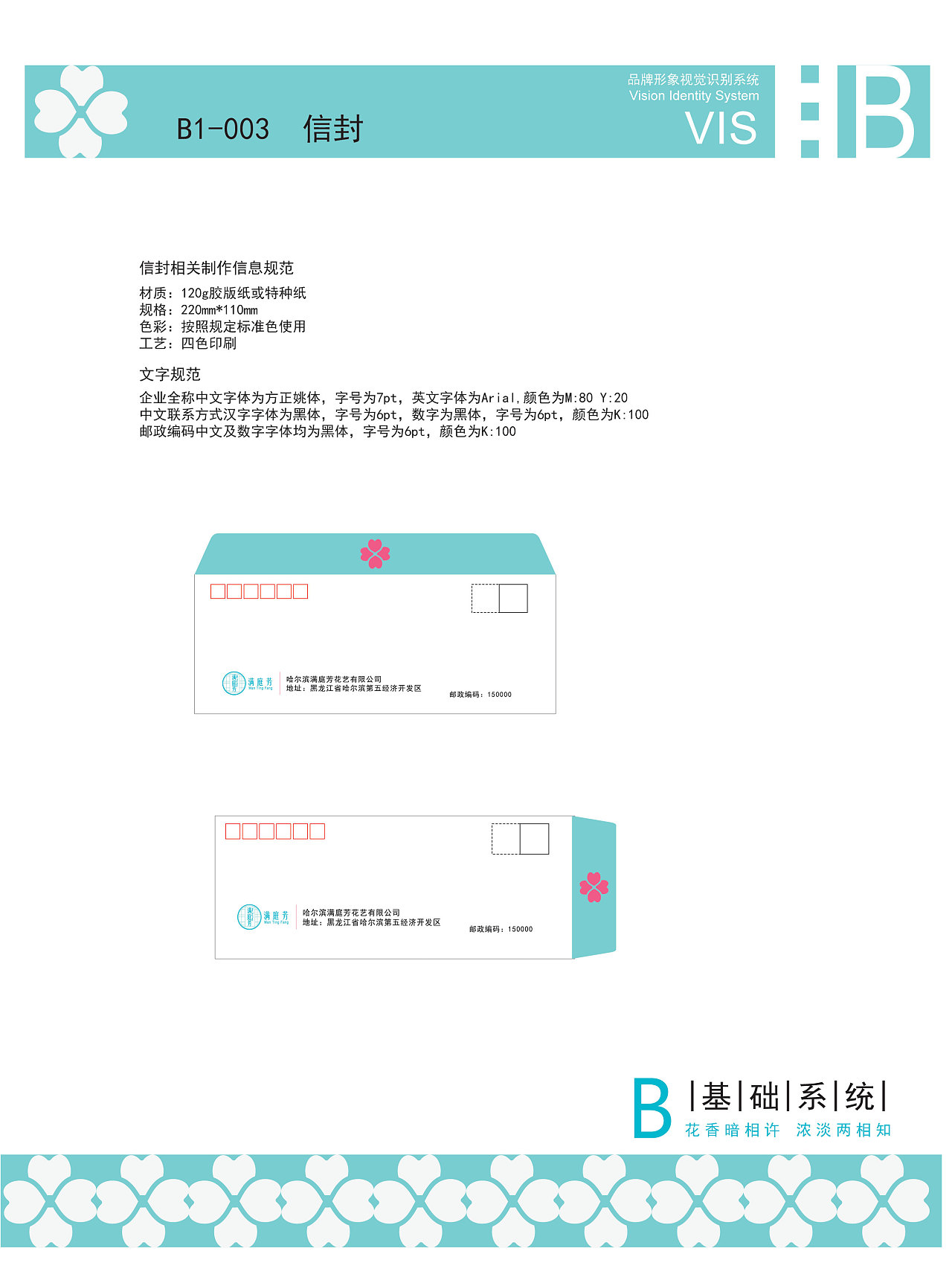 VI手冊應用部分 滿庭芳花店視覺系統的數字廣告與場景化落地實踐